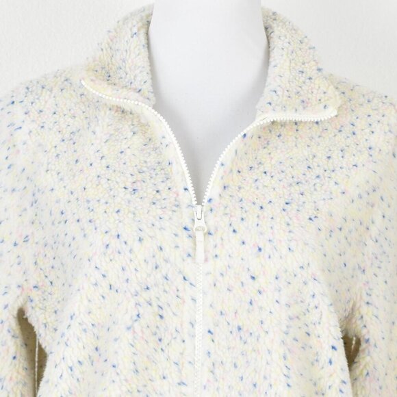 J. Crew Flecked Sherpa Fleece Zip Up Jacket NEW - S - Picture 2 of 10